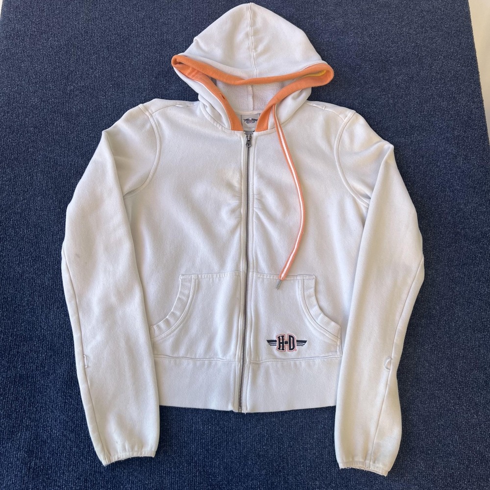 Harley-Davidson‎ Hoodie Womens Medium Full Zip Hooded Sweatshirt 97409-14VW